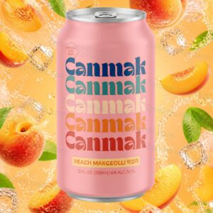Canmak Makgeolli Beer Peach